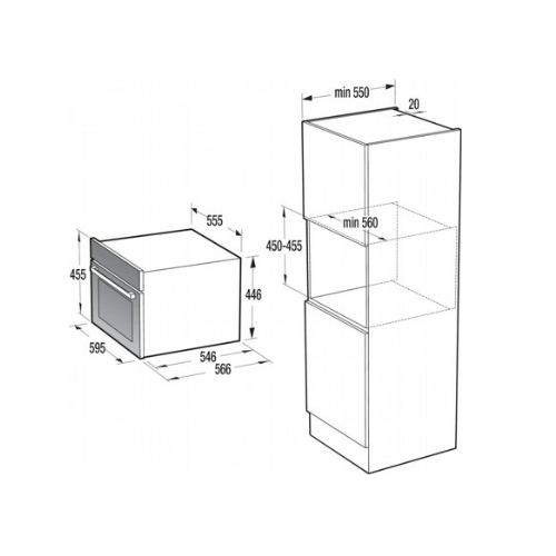 תנור בנוי GORENJE BCM4547DG גורנייה – תמונה 2
