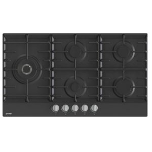 כיריים גז gorenje בגימור שחור 90 ס"מ דגם GW951MB