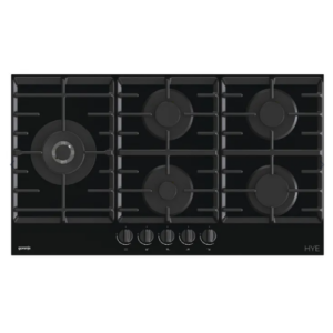כיריים גז gorenje בגימור זכוכית שחורה 90 ס"מ דגם GCW951B