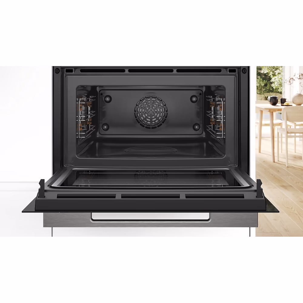 תנור בנוי 45 ליטר משולב מיקרוגל בוש Bosch CMG7241B1 גימור שחור – תמונה 2