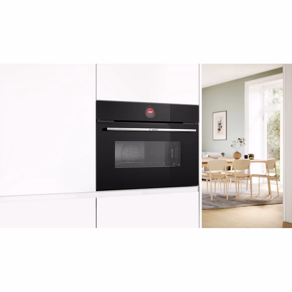 תנור בנוי 45 ליטר משולב מיקרוגל בוש Bosch CMG7241B1 גימור שחור – תמונה 4